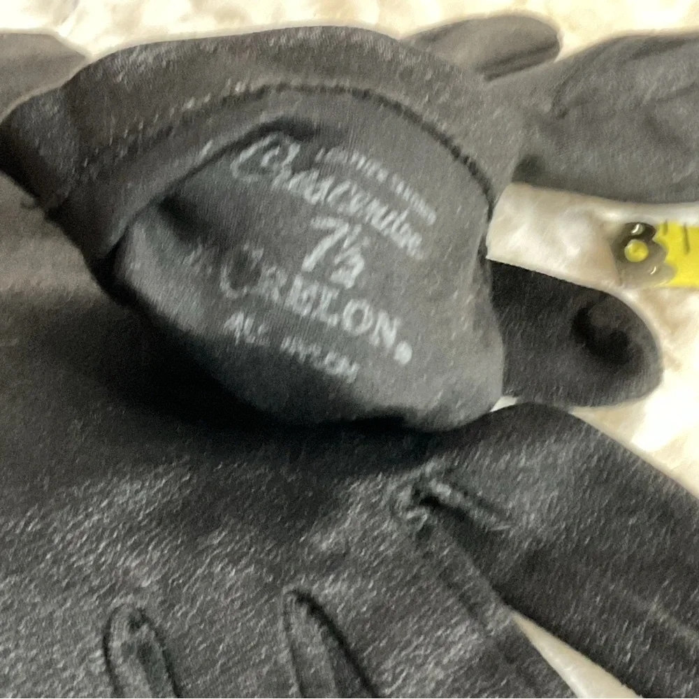 Vintage black glittery gloves 7.5